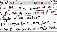 SOLVED: The large tank of incompressible liquid in Fig. P3.143 is at rest when, at t=0, the valve is opened to the atmosphere. Assuming h ≈constant (negligible velocities and accelerations in the tank), use the unsteady frictionless Bernoulli equation to derive and solve a differential equation for V(t) in the pipe. | Numerade
