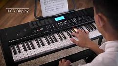Best Choice Products 61-Key Beginners Complete Electronic Keyboard Piano Set w/Lighted Keys, LCD Sc
