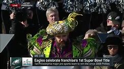 WATCH: Eagles’ Jason Kelce fires up Philly fans with epic Super Bowl parade speech - WTOP News