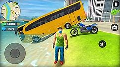 Bus, Police Car and Bike Driving in Open World Game - Android Gameplay