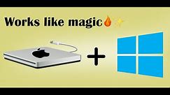 Apple SuperDrive with Windows 10 Tutorial || Works Like Magic!!! 🔥