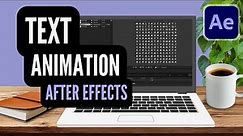Beginner Text Animation in After Effects 2023 // Animate Type // Easy Motion Graphics Tutorial