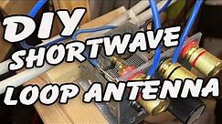 DIY Shortwave Stealth Antenna Loopantenna - AMAZING Indoors / Basement