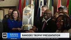 Rangers on the road for World Series trophy tour
