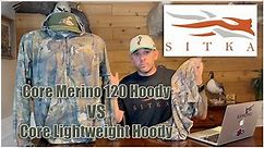 Sitka Gear: Merino 120 Hoody vs Core Lightweight Hoody