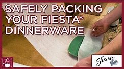 Fiesta Dinnerware Packing Guide - How to safely pack china/dishes and plates for shipping & moving!
