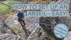 How to set up an abseil - easy!