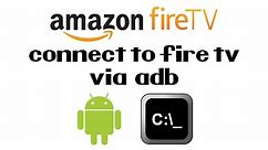 How To Connect To The Amazon Fire TV Stick Via ADB | Install Included