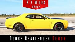 2018 Dodge Challenger SRT Demon (Top Speed Test)