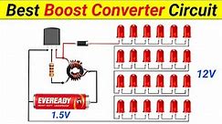 How to make 1.5v to 12v Boost Converter Circuit || Joule Thief Circuit || SKR Electronics Lab