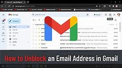 How to Unblock an Email Address in Gmail (Guide)