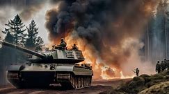 15 minutes ago, there was a Russian T-90SM attack which was destroyed by a German leopard tank on th