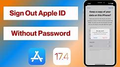 How To Remove Apple ID Without Password | Sign Out / Log Out Apple ID Without Password (2024)