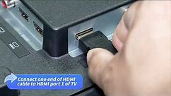How to use HDMI connect to computer for Haier TV