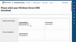 How to download windows server 2016 iso