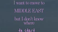 Ana Priester | Living abroad | Middle East on Instagram: "💫 Want to move to Middle East? 📌I got you⤵️: 📥 First, in case you plan moving to Middle East, save this for later to be able to come back for relevant questions. 😉 💫Lately it is a growing trend of people moving to Middle East and there are a few things to ask yourself before making this decision. 1️⃣ First ask yourself the big WHY : why you want to move abroad and why Middle East? 📍It is for making more money 💴, for a career growth