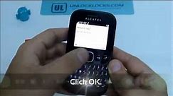 How To Unlock Alcatel One Touch 30.74 (OT-3074M) by unlock code.