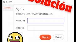 Error 401 Unauthorized 000webhost | SOLUCIÓN