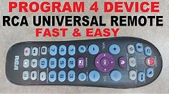 RCA Universal Remote CRCR414BHE Programming with TV