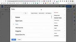 Add Additional Fonts for Use with Your Google Workspace