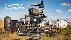 SpaceX Rocket Launch shot with Sony PXW-Z90 piggy-backed on PMW-F55