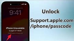 How to Unlock iPhone support.apple.com/iphone/passcode - iPhone Unavailable/Security Lockout