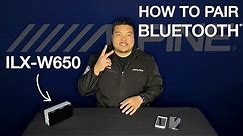 How to Pair Bluetooth on your Alpine iLX-W650
