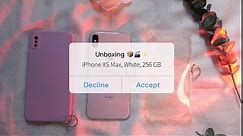  aesthetic iphone xs max unboxing 2022 + cases & set up | white + 256 gb 📦🤍✨#iphonexsmax