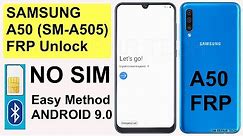 Samsung A50 FRP Bypass/Google Account Remove Android 9.0 NO SIM - NO PC | FRP Bypass Samsung A50