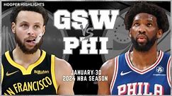 Golden State Warriors vs Philadelphia 76ers Full Game Highlights | Jan 30 | 2024 NBA Season
