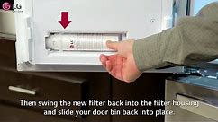 LG Refrigerator - How to Change the Water Filter (4 Door-French Door)