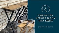 How to Upcycle Old TV Tray Tables to Farmhouse Style