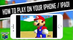 HOW TO PLAY Super Mario 64 (Nintendo 64) on iPhone, iPad, iPod, iOS | [Setup Tutorial & Settings]