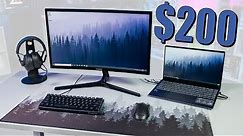 $200 Laptop Gaming Setup Guide! (Monitor + Mouse + Keyboard + Headset + More)