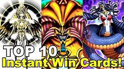 TOP 10: Instant Win Yugioh Cards!