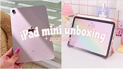 Unboxing iPad Mini Pink + Apple Pencil 2 *cute accessories*