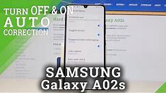 How to Open Auto Correction Settings in Samsung Galaxy A02s – Disable/Enable Auto Correction