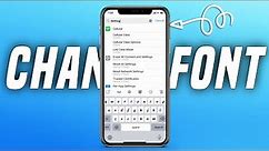How to change system font in iphone | How to change font in iphone | Change system font in iPhone