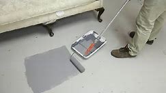 How to Paint Concrete Floors in the Kitchen & Living Room : Concrete Floors