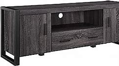 Walker Edison Industrial Modern Wood TV Stand for TV's up to 64" Flat Screen Living Room Storage Entertainment Center, 60 Inch, Charcoal