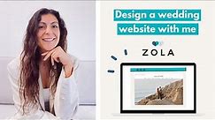 Design a Zola wedding website with me! - demo & deep dive