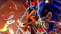Fleetway Sonic Vs. Sonic EXE | Sprite Battle