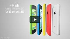 Free Apple iPhone 5C 3D models for Video Copilot's Element 3D by store.cgduck.pro