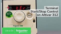 Programming ATV312 for Terminal Start-Stop & 0-10VDC Speed Control | Schneider Electric Support