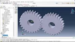 How to set up a Gear Analysis in ABAQUS using Frictional contact.