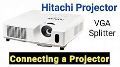 How to Connect a Projector | HITACHI Projector connecting | Multiple Screen in Projector |