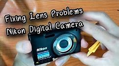 Fixing Lens Problems on a Nikon Digital Camera. ( lens error , lens stuck , Lens jammed, dropped)