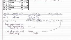 Inventory costing - Weighted Average, Perpetual