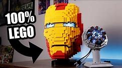 LEGO Iron Man Helmet and Arc Reactor by Bricker Builds