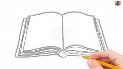 How to Draw a Book Step by Step Easy for Beginners – Simple Books Drawing Tutorial